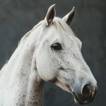 A white horse